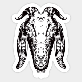 Head of the goat Sticker